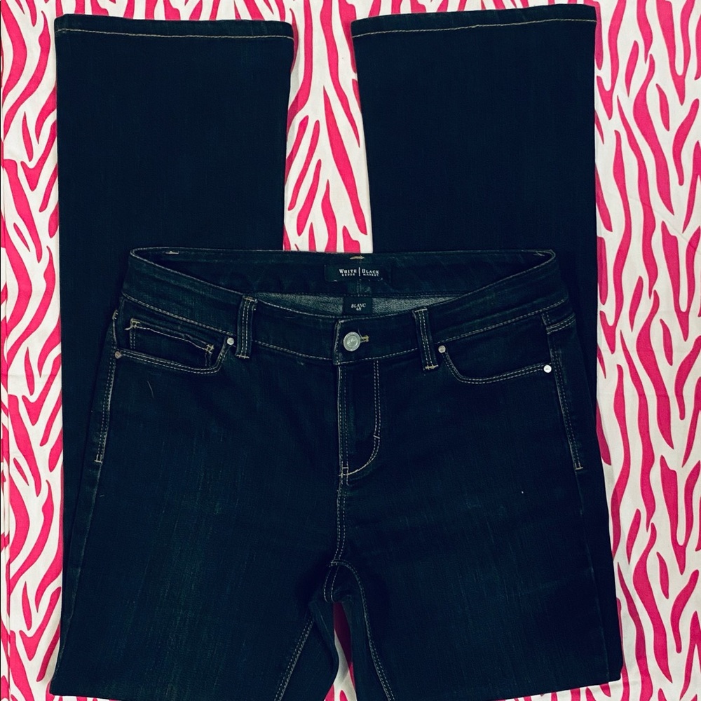 New Women’s WHITE HOUSE BLACK MARKET Black Denim Jeans, Size 4R